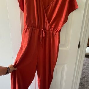 Burnt orange romper